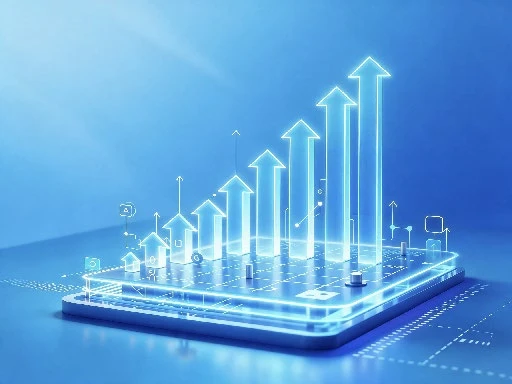 Ilustrasi pertumbuhan kapasitas bandwidth di atas platform digital